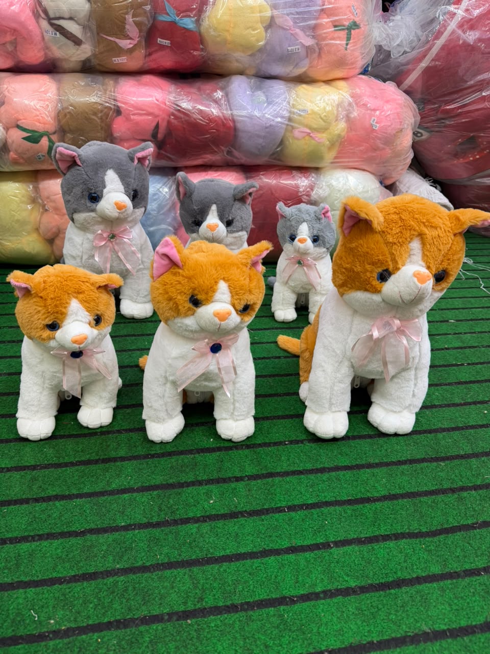 Cat Animal Plush Brownish Family