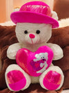 Premium 2 Feet White & Pink Teddy Bear Imported Plush & Ultra Soft - Lahore Toy Box
