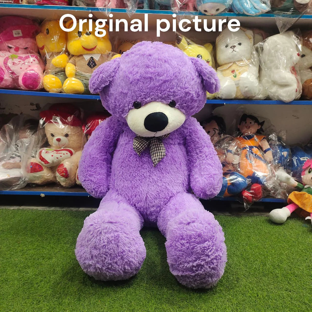 Premium 4.5 Feet Purple Teddy Bear – Big Size Soft Toy Gift