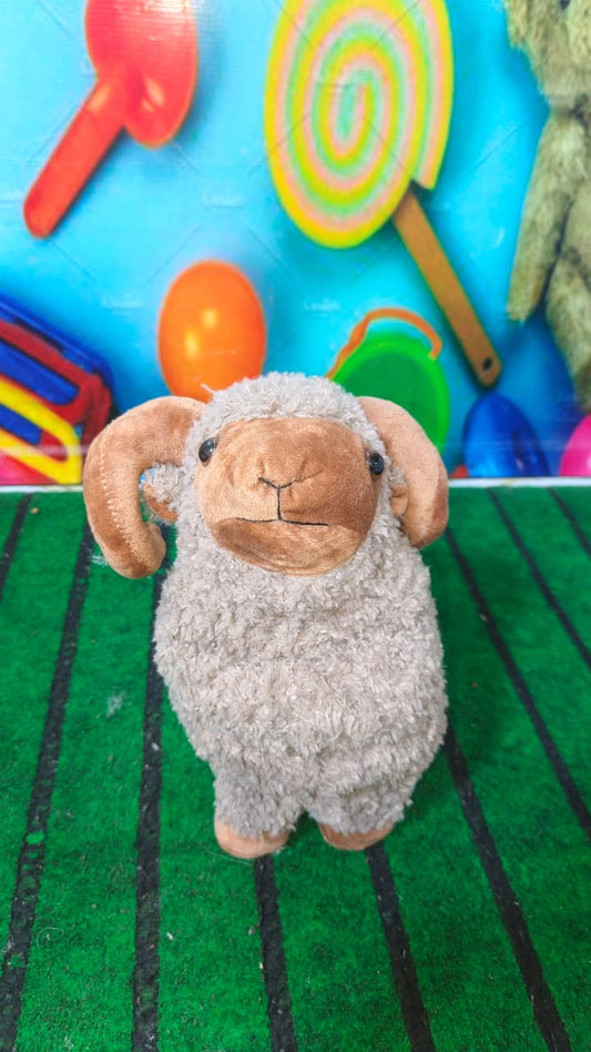 Wooly – The Brownish Fluffy Sheep Plush 40cm Soft Toy - Lahore Toy Box