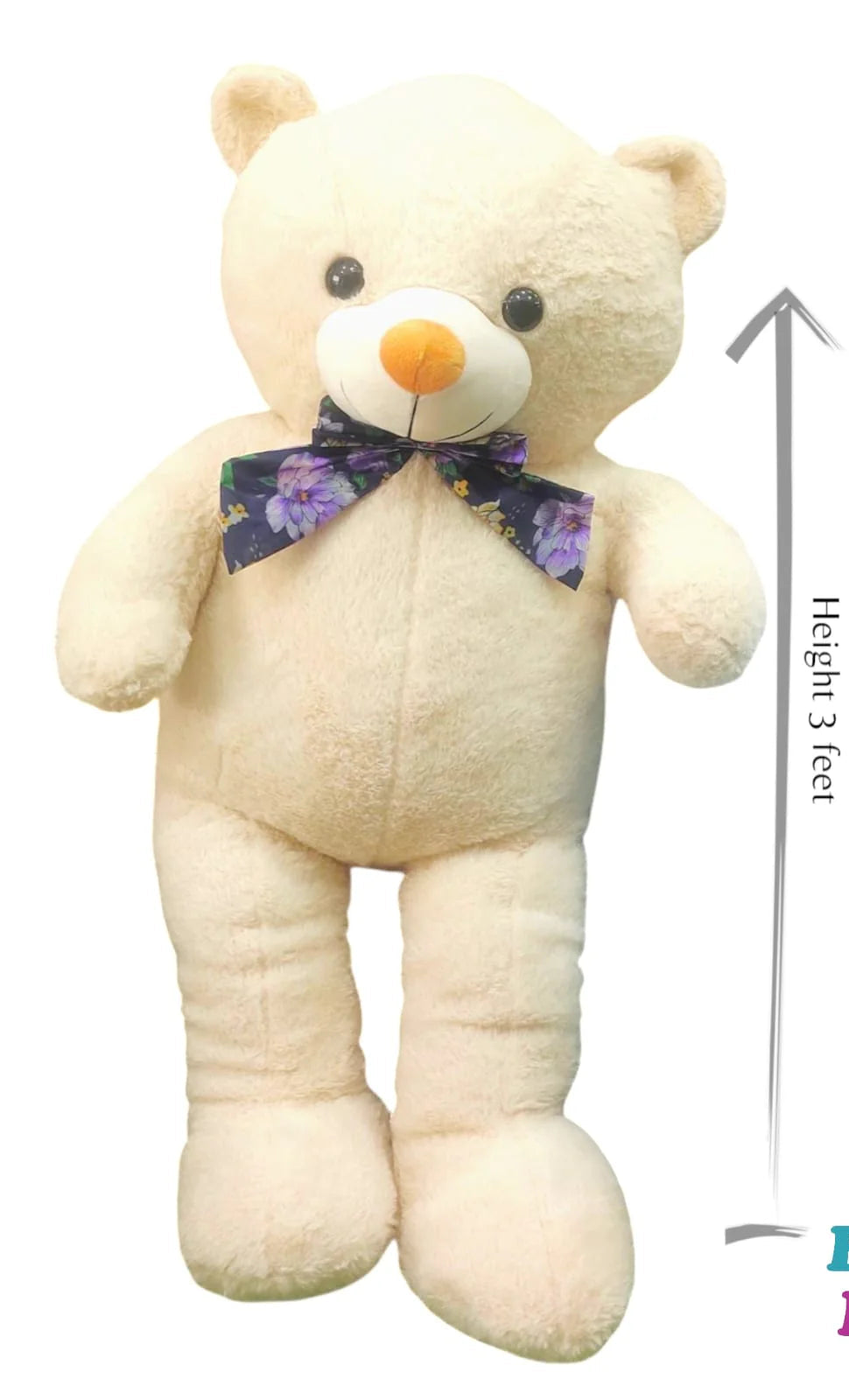 3ft Imported Giant Teddy Bear Stuffed Animal Plush Bear - Half White