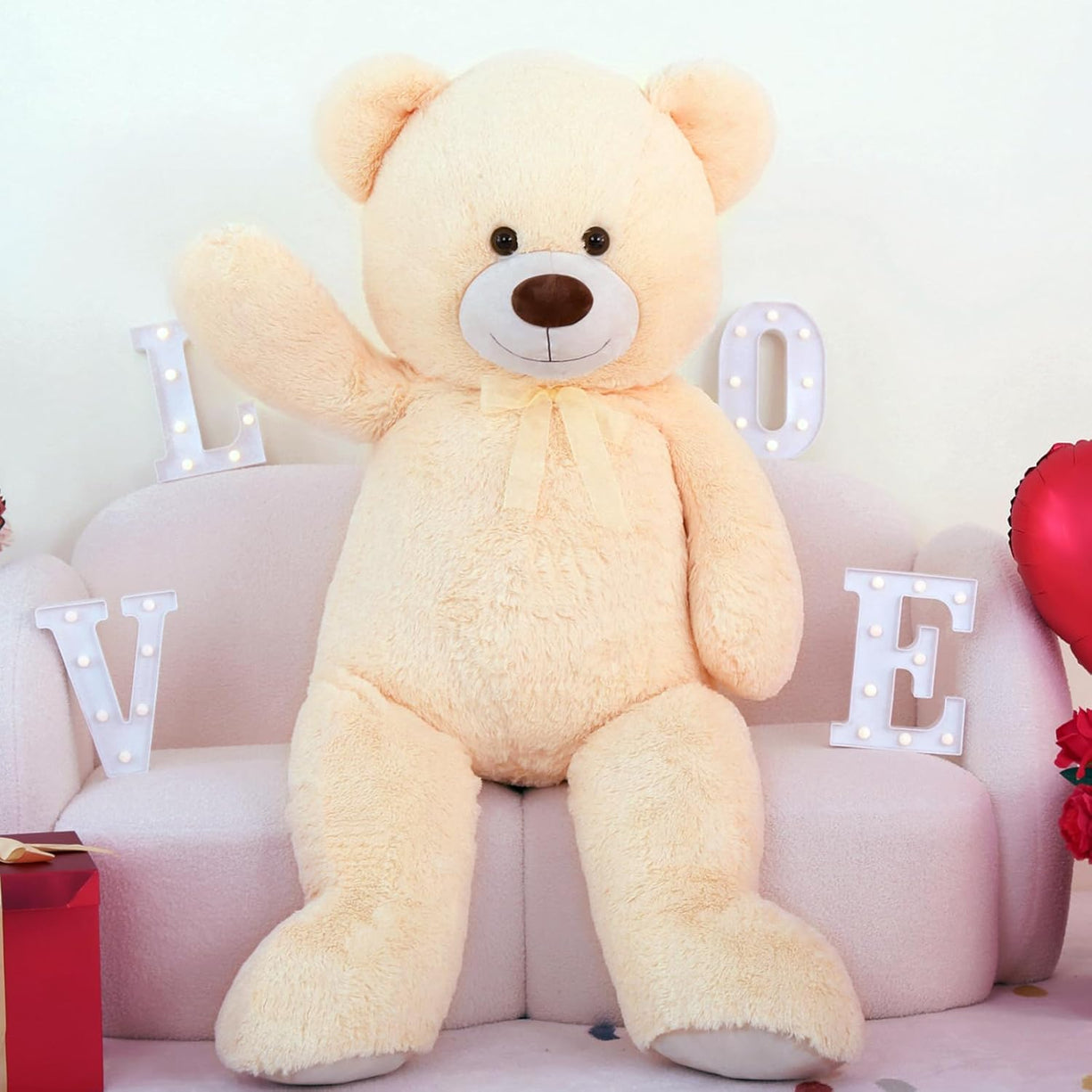 3ft Giant Teddy Bear Stuffed Animal Plush Bear Safe & Soft Cuddly Toy Kids