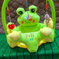 Baby Bear Seat With Toys - Green Baby Floor Seat