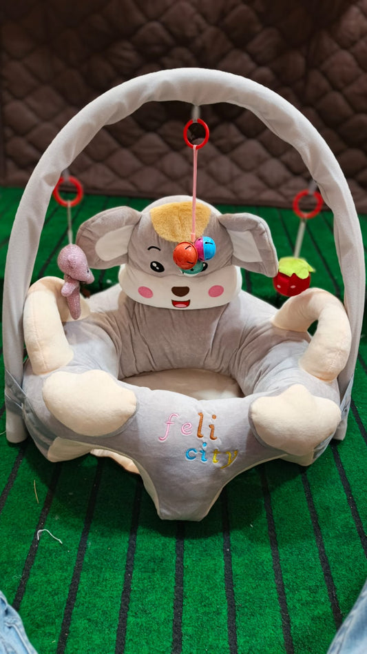 Baby Character Floor Seat With Toy Bar - Lahore Toy Box
