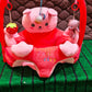 Baby Teddy Bear Seat With Toys - Pink Baby Floor Seat