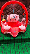 Baby Teddy Bear Seat With Toys - Pink Baby Floor Seat