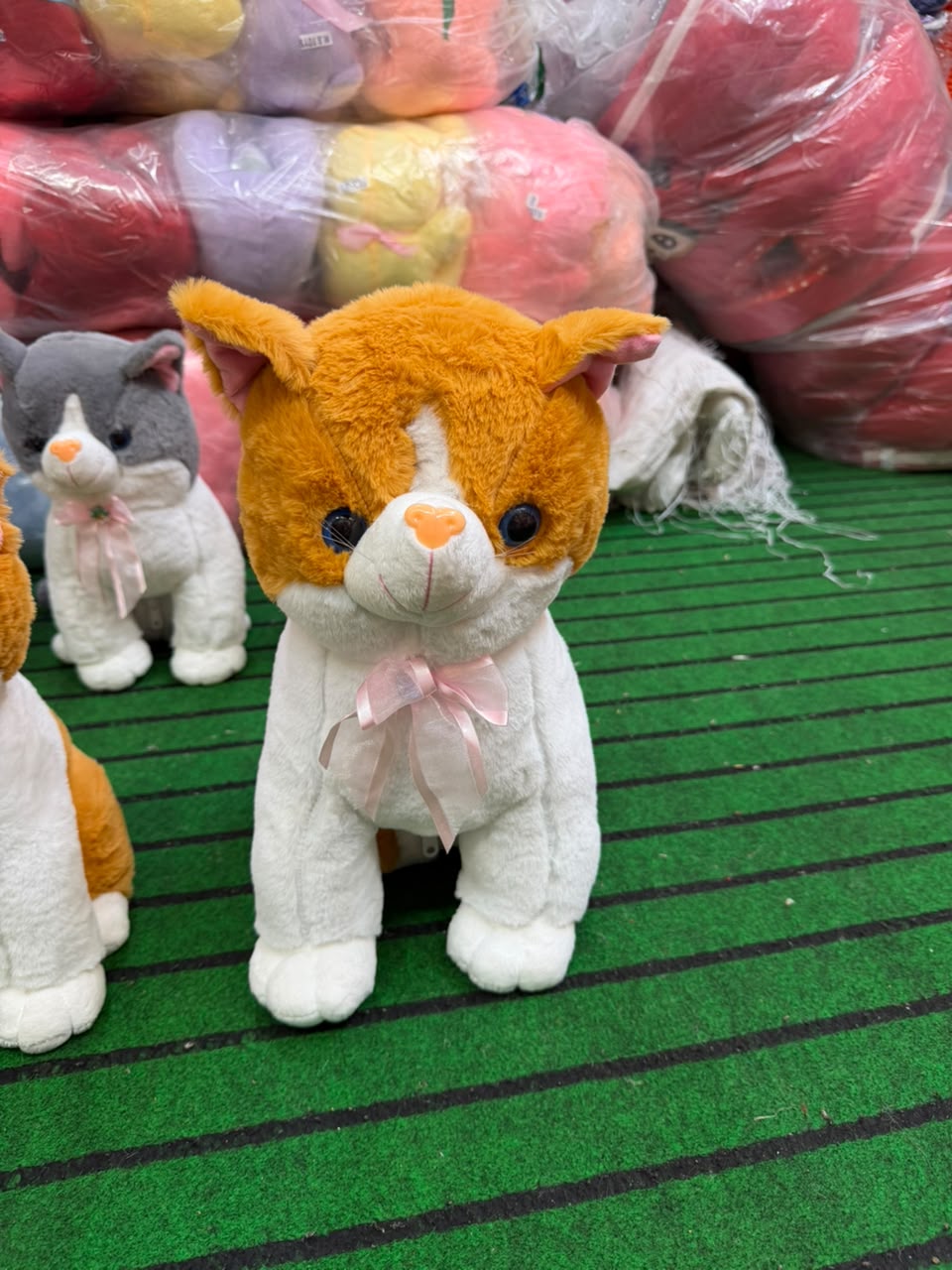 Cat Animal Plush Brownish Large 45 cm - Lahore Toy Box