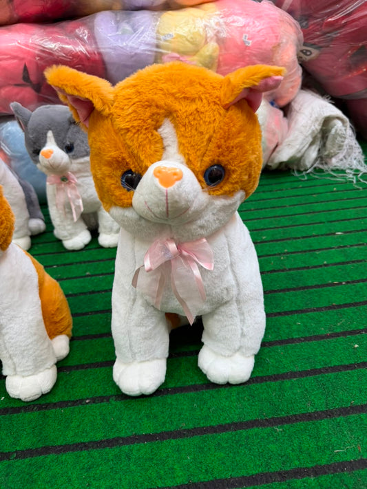Cat Animal Plush Brownish Medium 35 cm