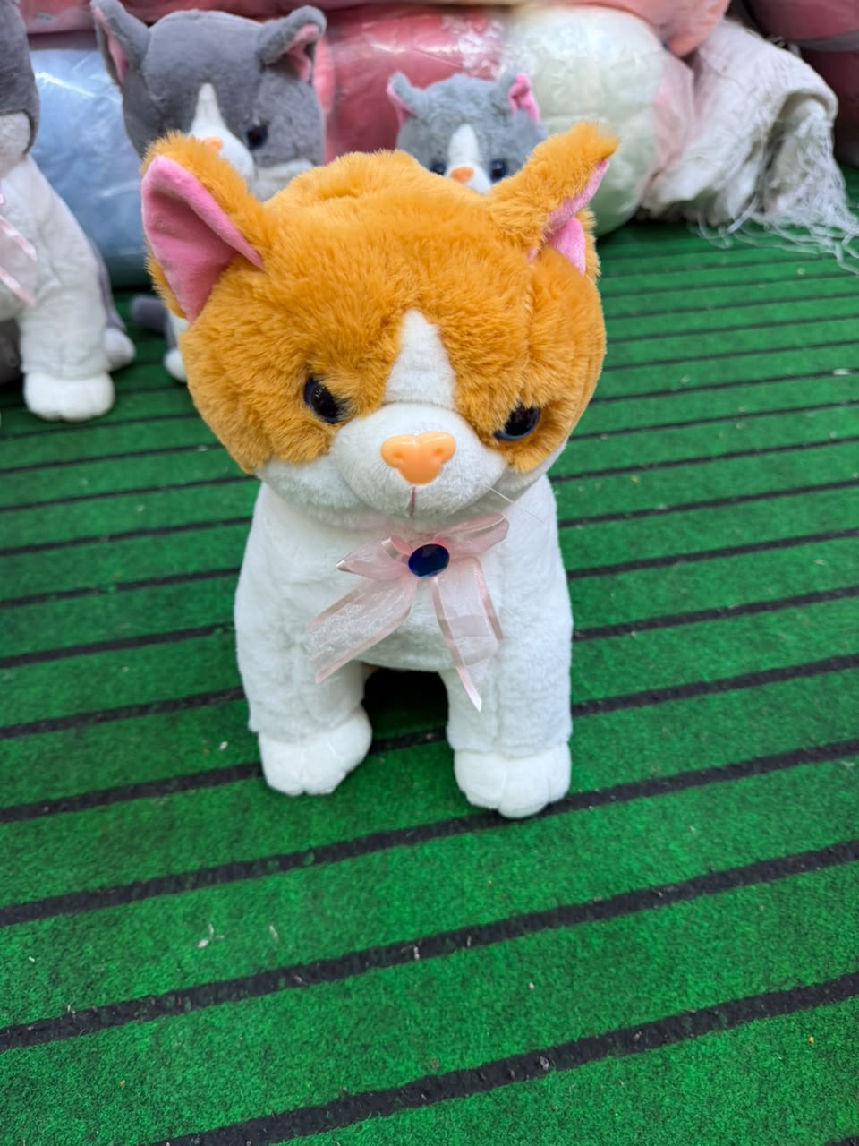 Cat Animal Plush Brownish Small 25 cm - Lahore Toy Box