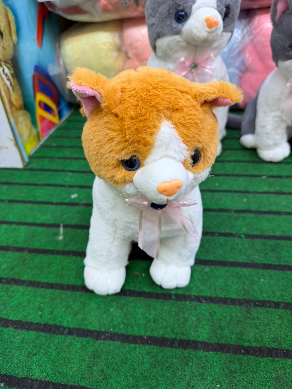 Cat Animal Plush Brownish Small 25 cm - Lahore Toy Box