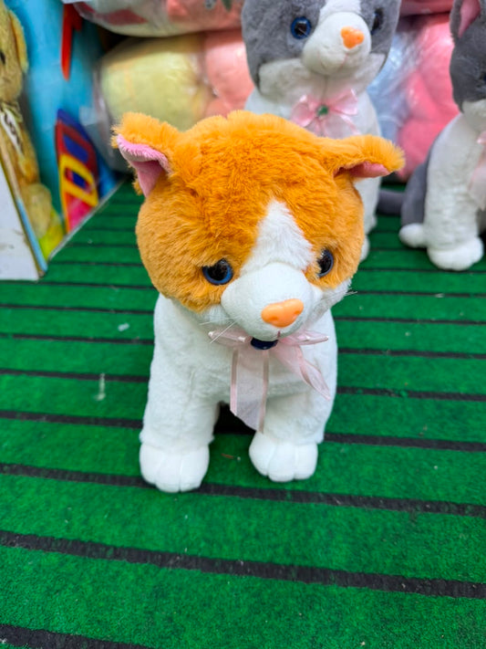 Cat Animal Plush Brownish Small 25 cm
