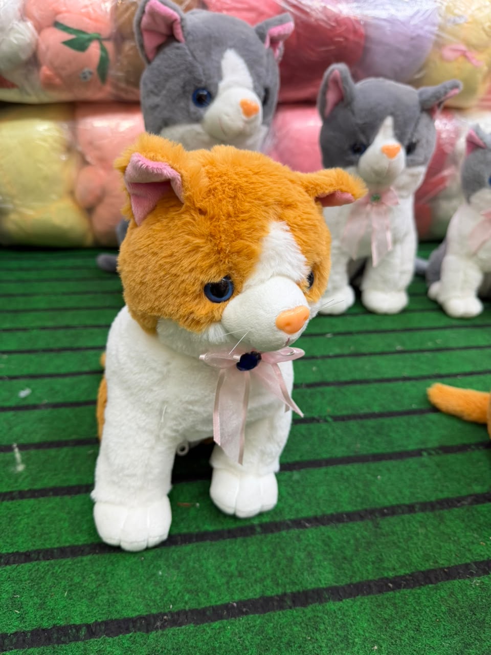 Cat Animal Plush Brownish Small 25 cm - Lahore Toy Box
