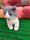 Cat Animal Plush Gray Medium 35 cm - Lahore Toy Box