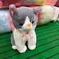 Cat Animal Plush Gray Medium 35 cm