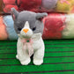 Cat Animal Plush Gray Medium 35 cm