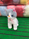 Cat Animal Plush Gray Small 25 cm