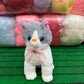 Cat Animal Plush Gray Small 25 cm - Lahore Toy Box