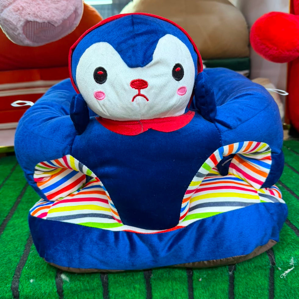 Cute Cartoon Animal Shaped Baby Learn to Sit Sofa Seat Penguin