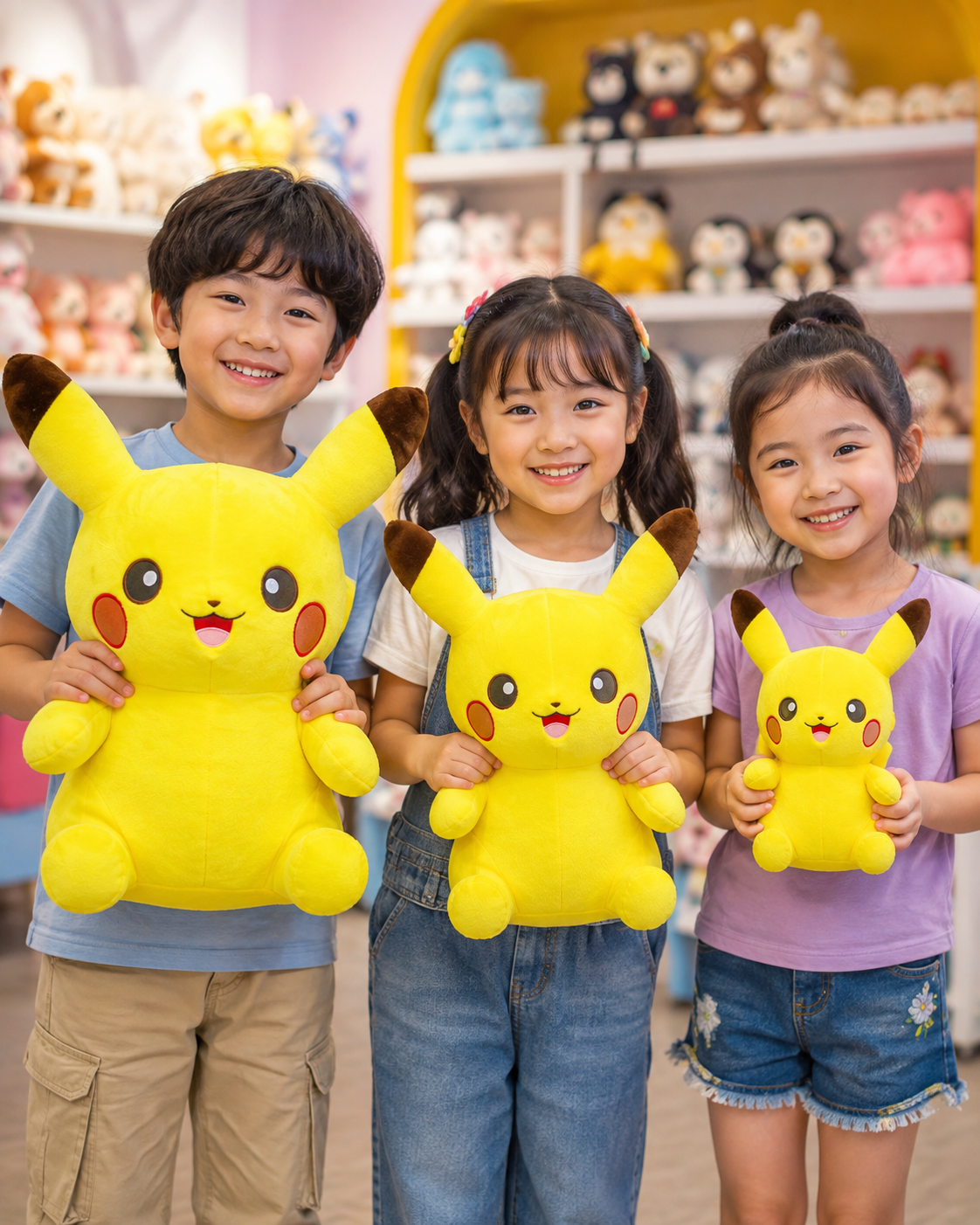 Cute Pikachu Family - Ultra-Soft Gift Bundle