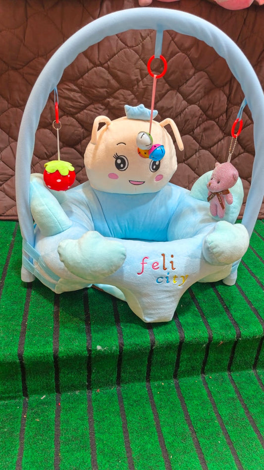 Felicity Baby Support Sit-Up Chair with Toy Arch - Light Blue