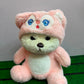 Kawai Lina Light Pink Hoodie Teddy 45cm