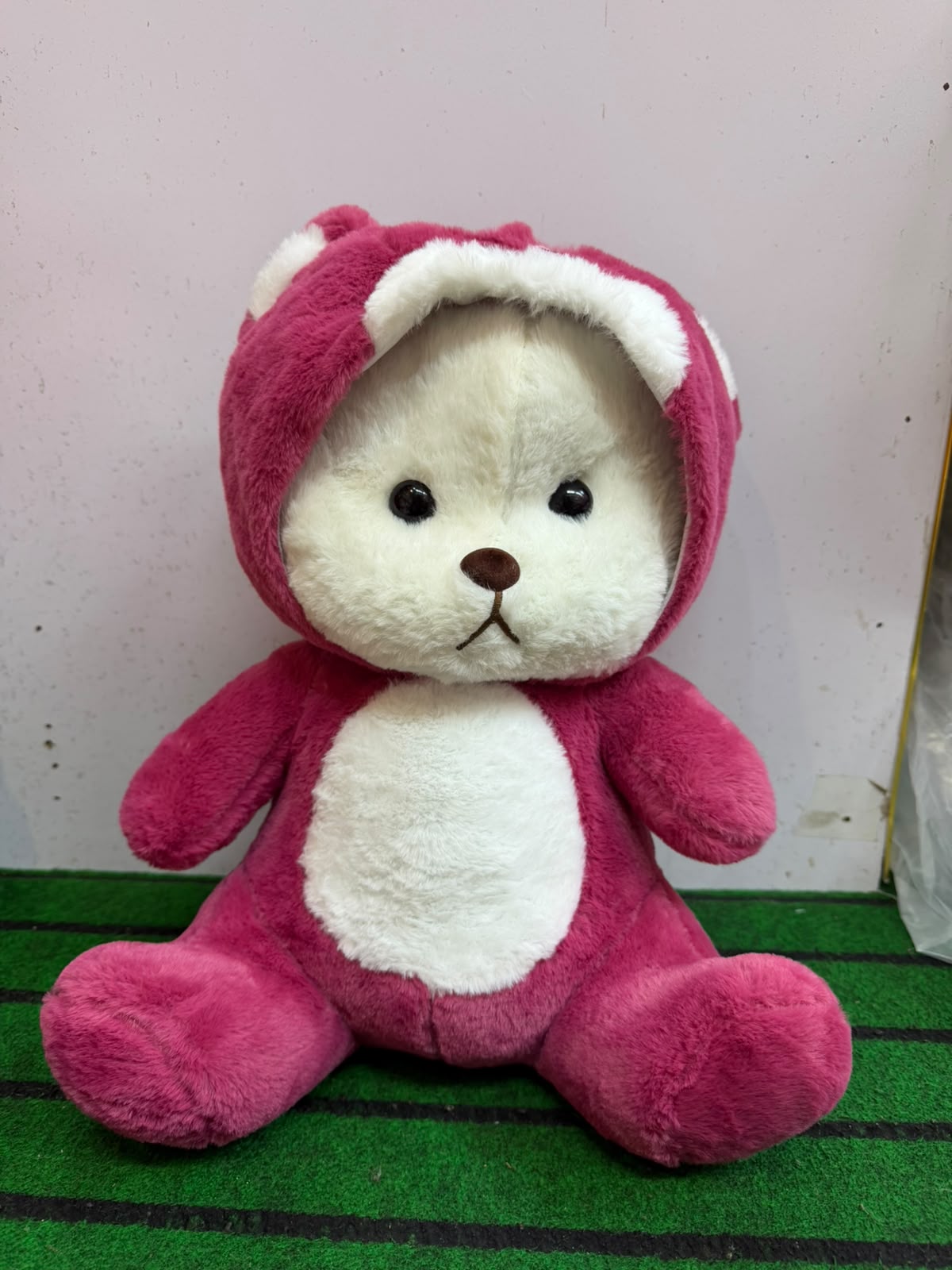 Kawai Lina Red Flower Hoodie Teddy 45cm