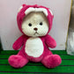 Kawai Lina Red Flower Hoodie Teddy 45cm