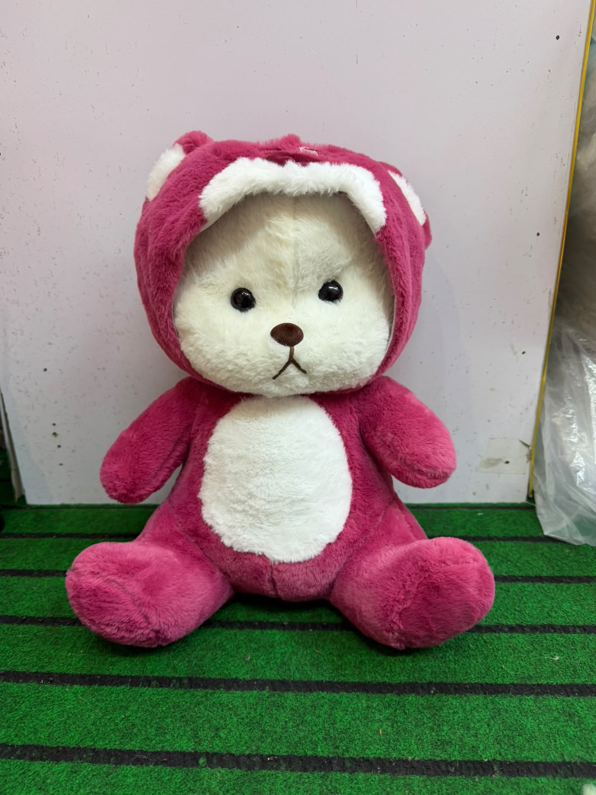 Kawai Lina Red Flower Hoodie Teddy 45cm