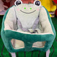 Portable Baby Greenish Dining Chair Cartoon & Multifunctional Baby Car Seat