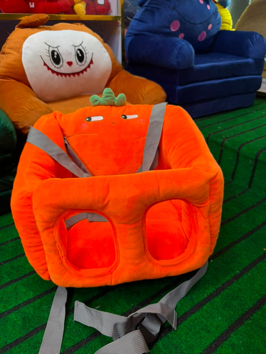 Portable Baby Orange Dining Chair Cartoon & Multifunctional Baby Car Seat