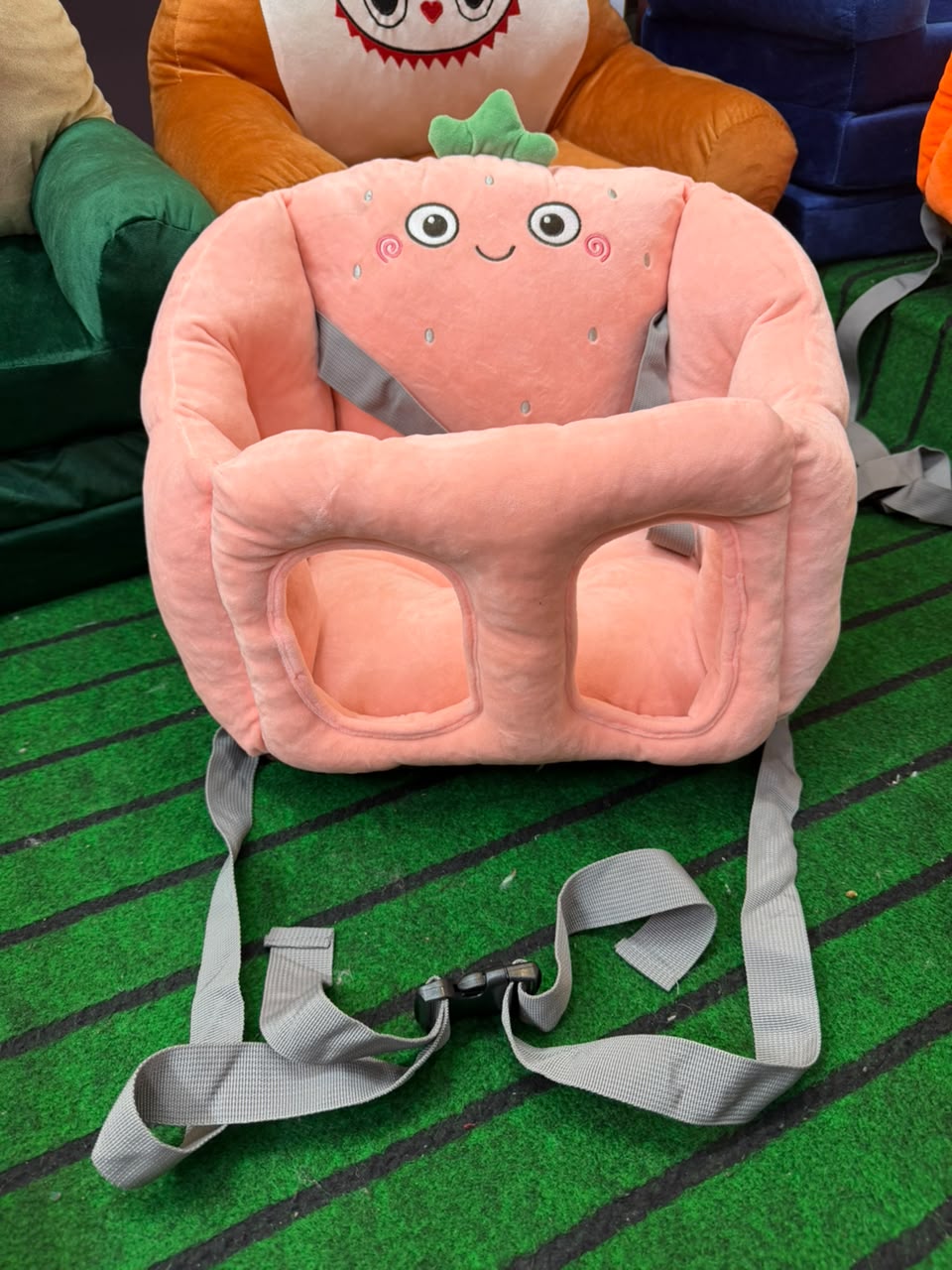Portable Baby Pink Dining Chair Cartoon & Multifunctional Baby Car Seat