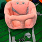 Portable Baby Pink Dining Chair Cartoon & Multifunctional Baby Car Seat