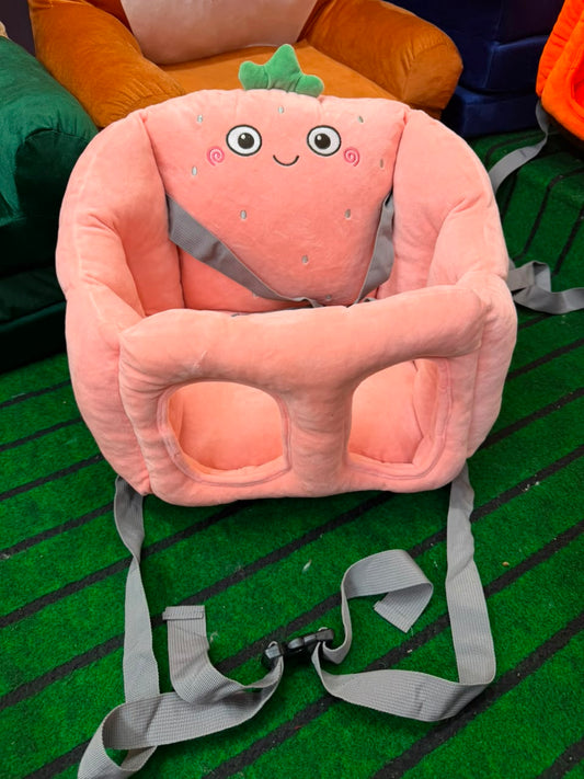 Portable Baby Pink Dining Chair Cartoon & Multifunctional Baby Car Seat