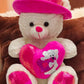Premium 2 Feet White & Pink Teddy Bear Imported Plush & Ultra Soft