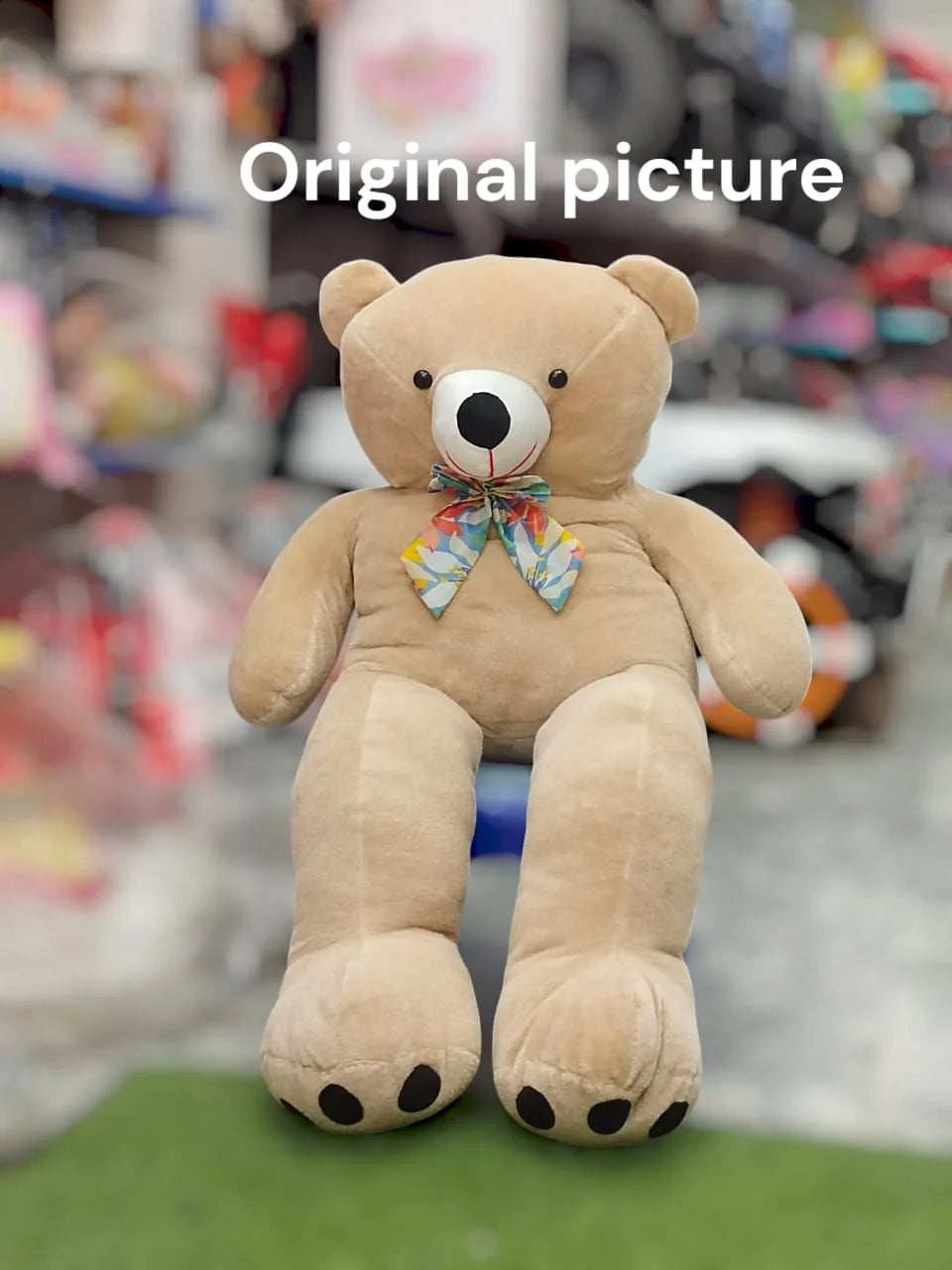 Premium 3.5ft Giant Teddy Bear with Bow – Super Soft & Cuddly