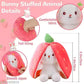 Strawberry Zip Rabbit Stuff Toy Size 10 Inches