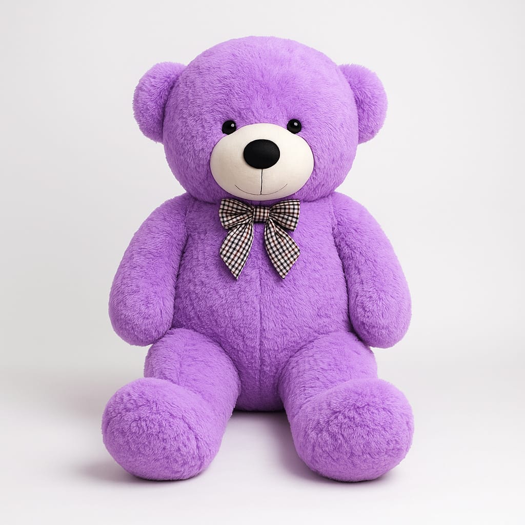 Imported 3 Feet Purple Teddy Bear – Soft Plush Gift Toy for Kids & Girls