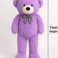 Imported 3 Feet Purple Teddy Bear – Soft Plush Gift Toy for Kids & Girls