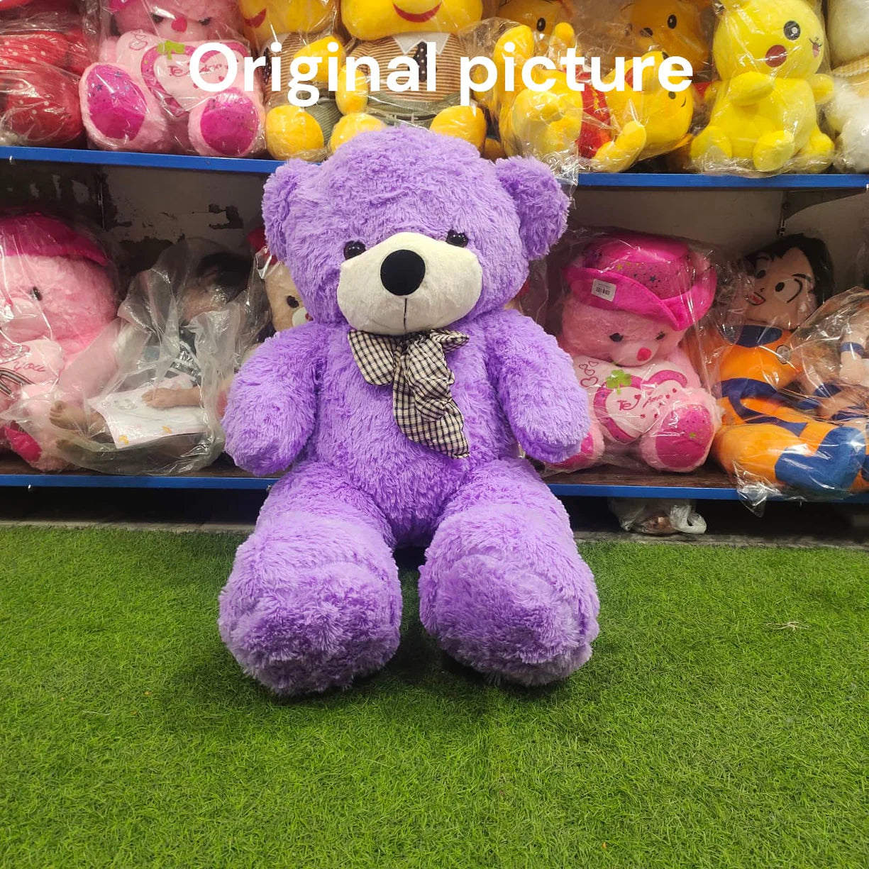 Imported 3 Feet Purple Teddy Bear – Soft Plush Gift Toy for Kids & Girls
