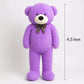 Premium 4.5 Feet Purple Teddy Bear – Big Size Soft Toy Gift
