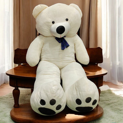 Giant 5ft White Teddy Bear – Premium Plush Toy