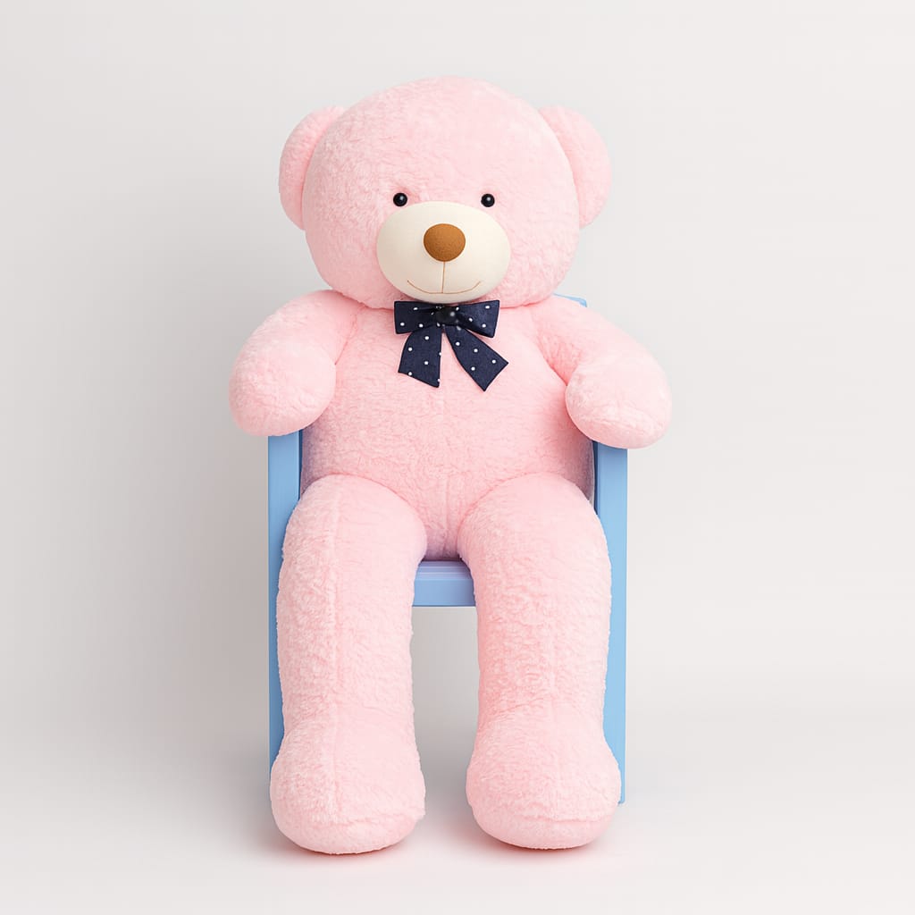 6 Ft Giant Pink Teddy Bear – Imported Quality Soft Fur | Big Size Stuffed Toy for Kids