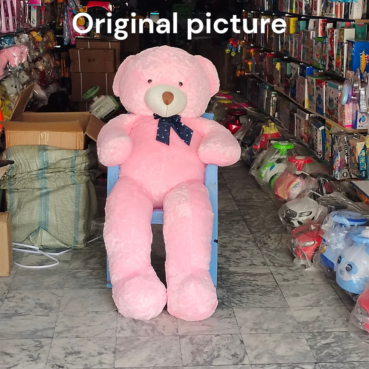 6 Ft Giant Pink Teddy Bear – Imported Quality Soft Fur | Big Size Stuffed Toy for Kids