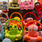 Baby Cartoon Seat With Toys - Red Baby Floor Seat - Lahore Toy Box