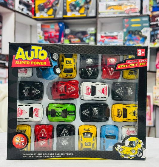 AUTO SUPER POWER – 20-Piece Toy Car Set - Lahore Toy Box