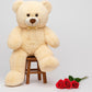 3ft Giant Teddy Bear Stuffed Animal Plush Bear Safe & Soft Cuddly Toy Kids