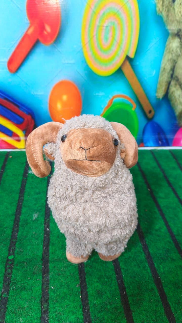 Wooly – The Brownish Fluffy Sheep Plush 40cm Soft Toy