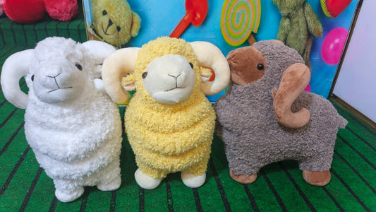 Wooly – The Whity Fluffy Sheep Plush 40cm Soft Toy - Lahore Toy Box